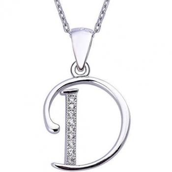 VIKI LYNN Collier Pendentif Lettre Initial D
