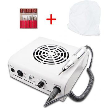 80W Nail Dust Cleaner with Electric Nail Drill