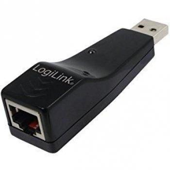 LogiLink USB 2.0 auf RJ45 Fast Ethernet Adapter, schwarz