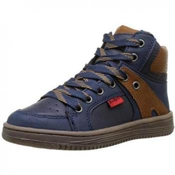 Kickers Lowell, Zapatillas Altas Unisex, Azul, 28 EU