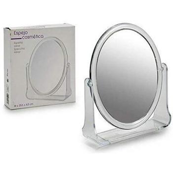 Specchio di Trucco Berilo 20,5x4,3x18 cm Vetro/ PVC Trasparente