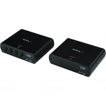 StarTech.com USB2G4LEXT2 4 Port USB 2.0 Extender, up to 330 ft (100 m)