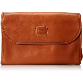 BRIC'S Life Pelle Necessaire Kosmetiktasche, Leder, Braun