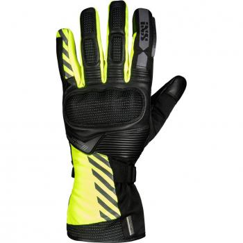 IXS Guantes de Moto Glasgow-ST 2.0 en color Negro-Amarillo Flúor