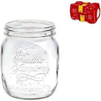 Vaso Barattolo Vetro Quattro Stagioni 0.7 L 6 Pz