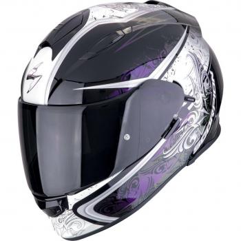 Casco Scorpion EXO-491 Run Negro Camaleón con Gafas Interior