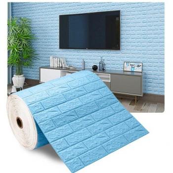 Decoración de Pared Ladrillo 3D Autoadhesiva, 70x100 cm, Resistente al Agua