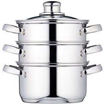 6CM STAINLESS STEEL THREE TIER STEAMER