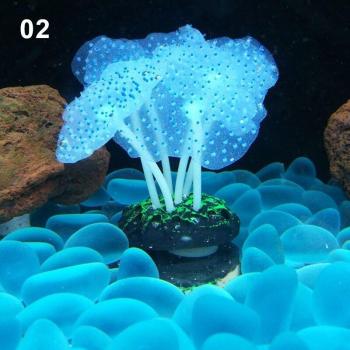 Décoration en Silicone pour Aquarium avec Fleurs et Corail