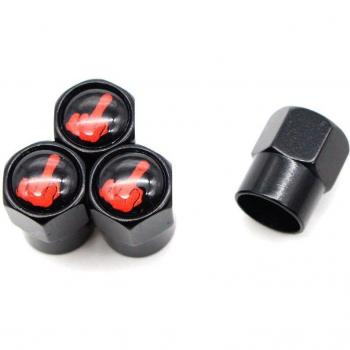 4Pcs Skull Chrome Valve Caps for Tire Protection