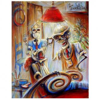 5D Halloween Skull Dentist Drill Picture – 20x30cm