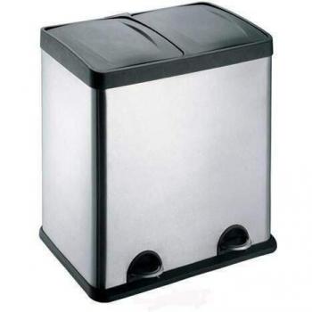 EVRE Kitchen Waste Separation Bin / 60L Capacity / 2 Compartments with Lids