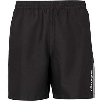 Kappa Men's Passo Short in Black, Grey, White (Large)