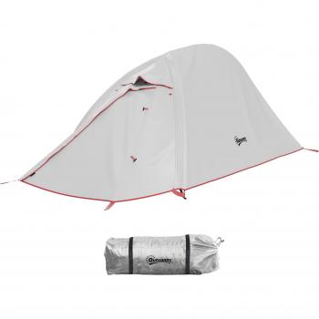 Tente Horizon Outsunny 1‑2 Perso Double Toit 2000 mm, Sac Rangement 300×135×110 cm