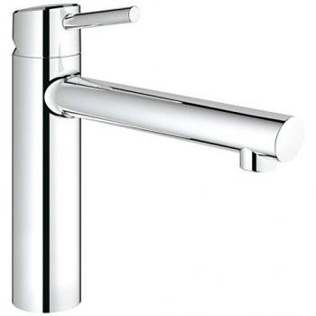 Grohe Robinet de Cuisine Concetto Bec Medium Plage de Rotation de 140° Starlight Basse Pression 31210001