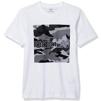 Adidas Herren Camo Box T-Shirt, Weiß/Schwarz, XS