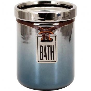 Bicchiere Mirror Cromo Blu