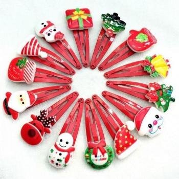 10pcs Festive Barrettes and Headbands Set