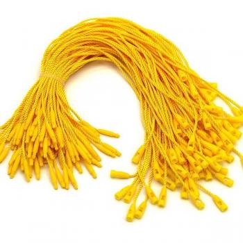 100pcs Handmade Tags with Colorful Rope and Plastic Beads