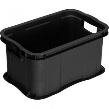 Schwarze Rotho Aufbewahrungsbox, Modell Agilo A3 55 L