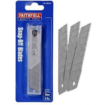Faithfull FAITKBS18 Snap-Off Blades 18mm (Pack 10)