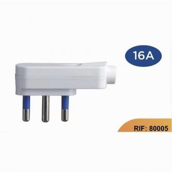 Enchufe Ahorro de Espacio 80005 16A 25V Traesio