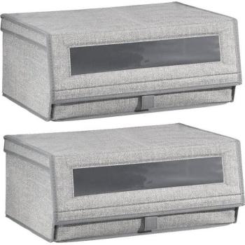 Grande boîte de rangement pour chaussures en tissu