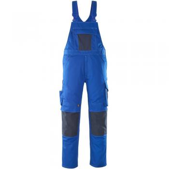 Berufliche Latzhose „Leipzig“ – Mascot® – Kornblau/Schwarzblau – C54 (76 cm) – Artikelnummer 12069-203