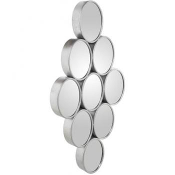 Espejo de pared estilo moderno Alexandra House Living Plateado Metal 9 x 71 x 39 cm