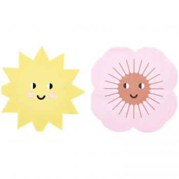 Rico Design Tovaglioli di Carta 40 Pezzi Sole e Fiori