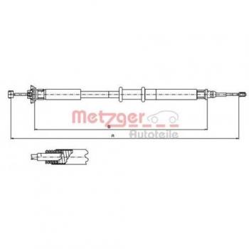 Cable de accionamiento de freno METZGER 631.20