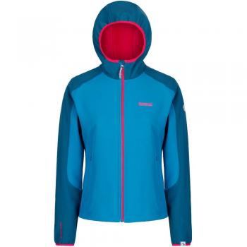 Regatta Arec II Hooded Softshell für Frauen – XL, wasserdicht, windschützend – Türkis Blau