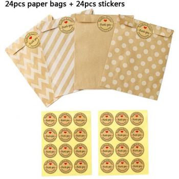 Pegatinas Divertidas y Bolsas Kraft para Golosinas