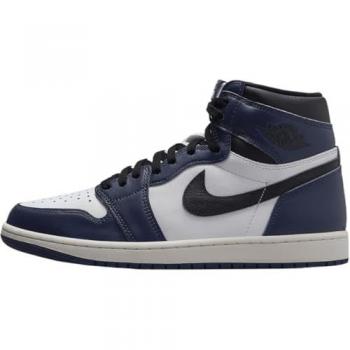 Jordan Air Jordan 1 Retro High OG Herren – Midnight Navy, EU 40½, Navy & Schwarz