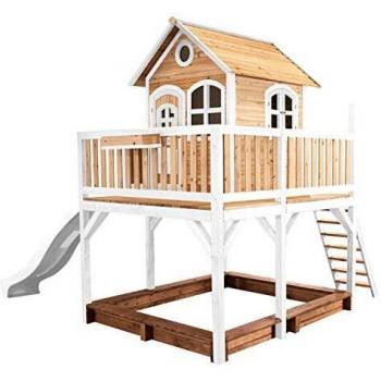 Cabane de Jeu AXI Liam avec Toboggan et Bac à Sable