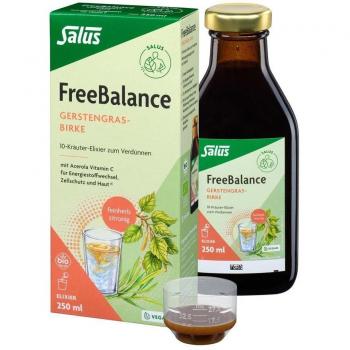 Salus Freebalance: 10‑Kräuter‑Elixier aus Gerstengras & Birke – 250 ml