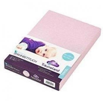 Lenzuolo per lettino Tencel rosa 70 x 140 cm