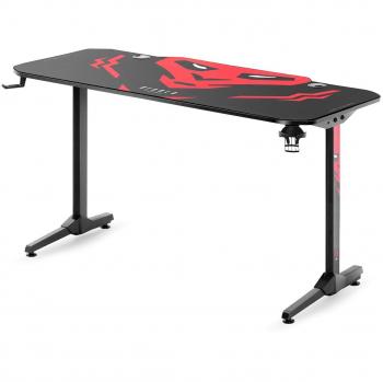 Diablo X-Mate 1400 Bureau Ergonomique de Gaming avec Porte-Gobelet et Crochet pour Écouteurs (140 x 76 x 66 cm)
