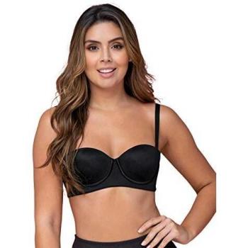 Leonisa Black Strapless Longline Push-Up Bra – Size 34B