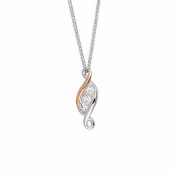 Clogau Past Present Future Silver Pendant