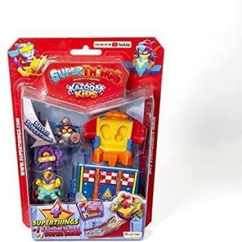 Set de 4 figurines SuperThings Kazoom Kids avec Slider