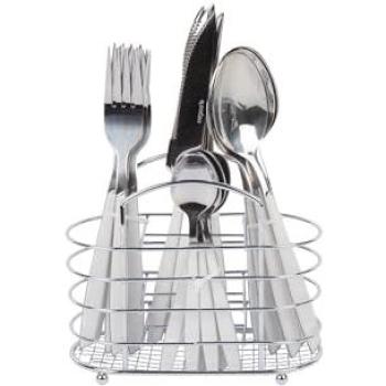 Set Completo de Cubiertos de Acero Inoxidable Blanco