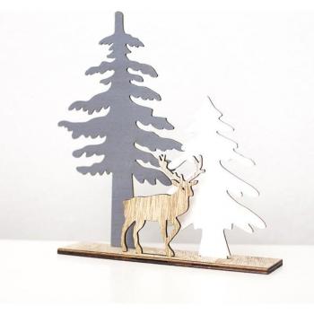 DIY Christmas Elk Wood Ornament