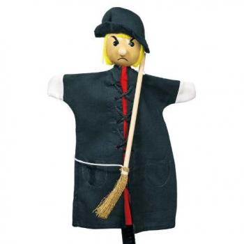 Goki 51996 Handpuppe Hexe in 27 cm Größe