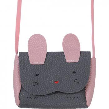 PU Leather Cat Ear Crossbody School Bag