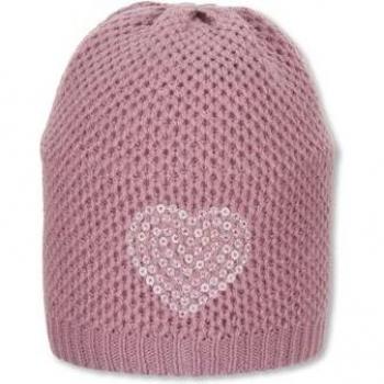 Sterntaler Strickmütze Herz rosa für Mädchen