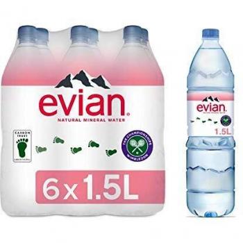 Evian Wasser ohne Kohlensäure PET 6 x 1,5L