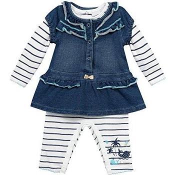 3 Pommes Miss Cargo Conjunto de Bautizo, Azul (Indigo), 9 Meses