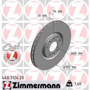 Zimmermann 440.3124.20 Brake Disc