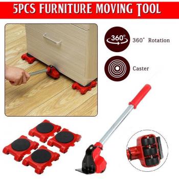 5Pcs Furniture Moving Equipment with Wheels